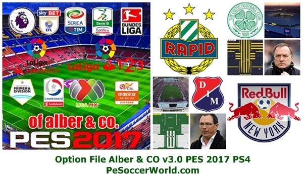 Option File Alber & CO v3.0 PES 2017 PS4