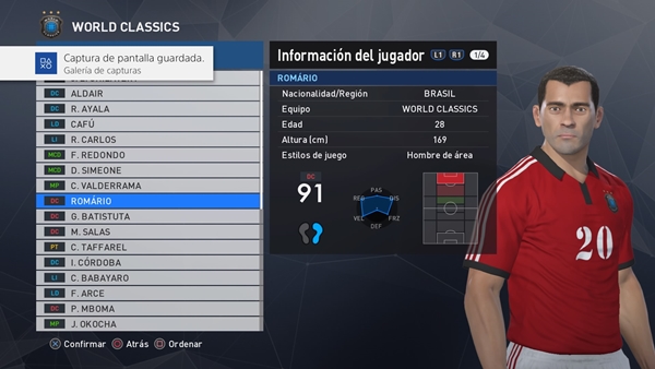 leyendas offline pes 2017