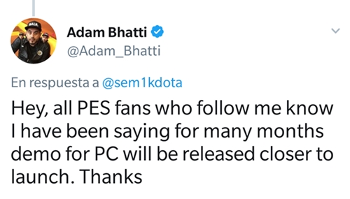 SÍ habrá demo para la versión PC de PES 2018