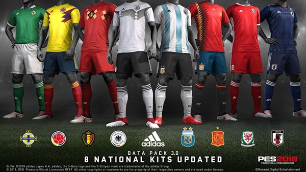 data pack 3.0 pes 2018