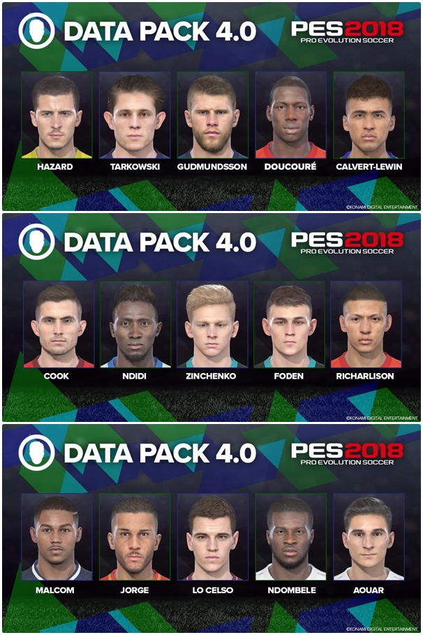 PES 2018: El Data Pack 4.0 llegará el jueves 26 de abril