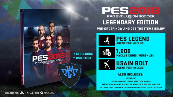 portada legendaria pes 2018