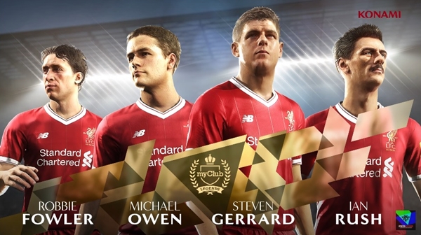 Leyendas del Liverpool FC se unen a PES 2018