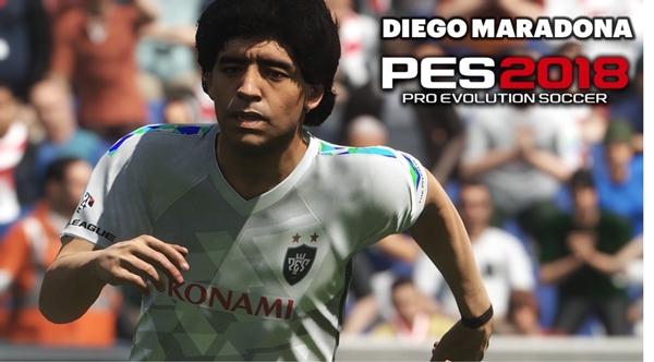 Imagen oficial de Diego Armando Maradona en PES 2018