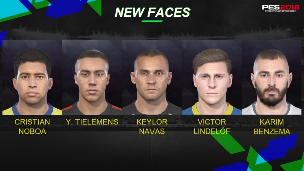 PES 2018: Caras de Karim Benzema, Keylor Navas y más
