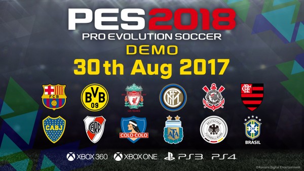 Konami confirma más detalles de la Demo de PES 2018 en Gamescom