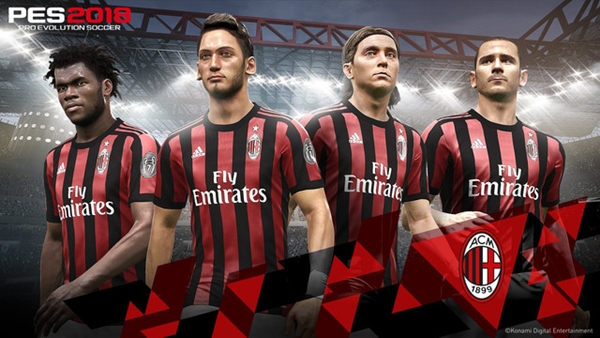 PES 2018: Konami y el AC Milan anuncian un Partnership Global