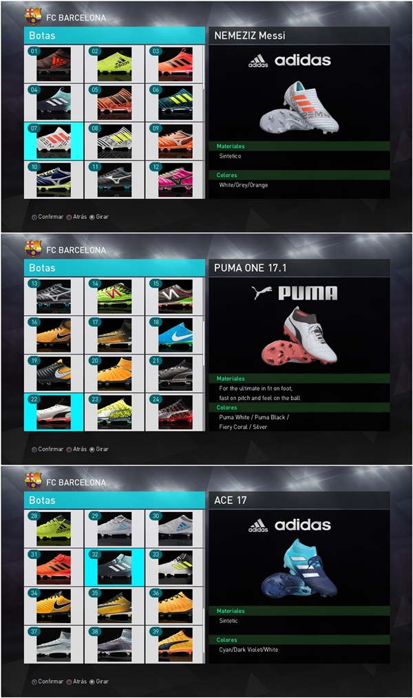 botas pes 2018