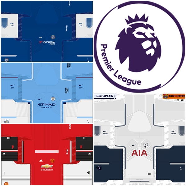 premier league kits pes 2018