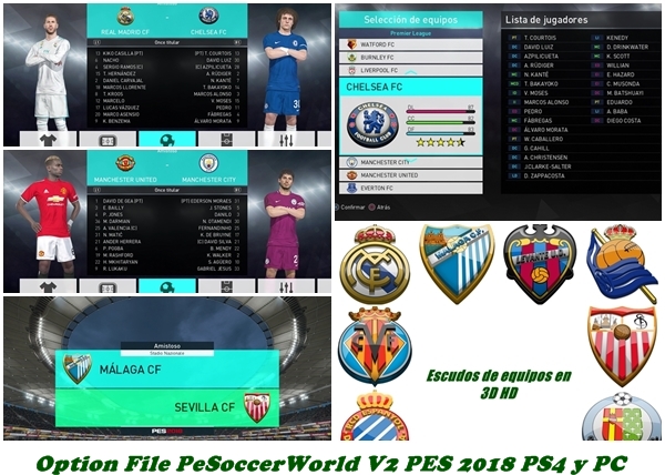 OF pes 2018 ps4 y pc