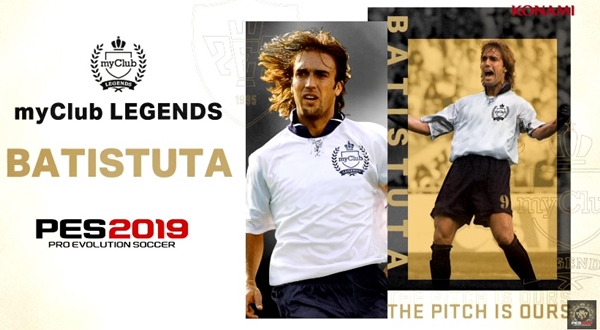 PES 2019: Gabriel Batistuta ya disponible en myClub Legends