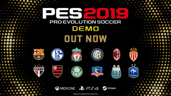 PES 2019: Demo ya disponible para descargar en PlayStation 4, Xbox One y PC