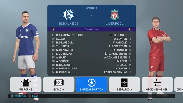 Primeras imágenes y vídeo de la Demo de PES 2019