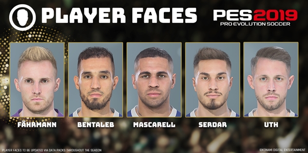 PES 2019: Más de 50 caras actualizadas en el Data Pack 3.0