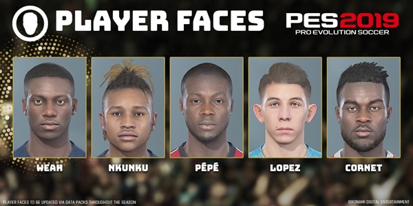 PES 2019: Algunas de las caras actualizadas de la Ligue 1 en el Data Pack 3