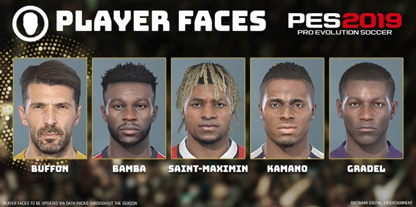 PES 2019: Algunas de las caras que se actualizarán en el Data Pack 4.0