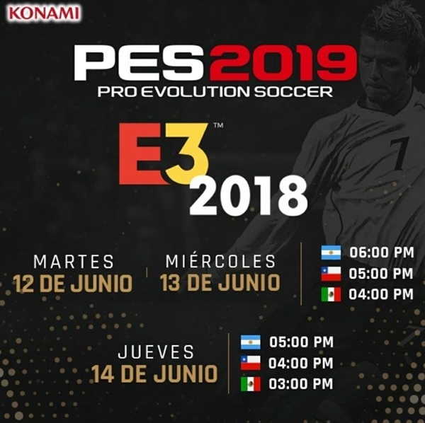 PES 2019: Konami mostrará un trailer oficial y Gameplays en el E3