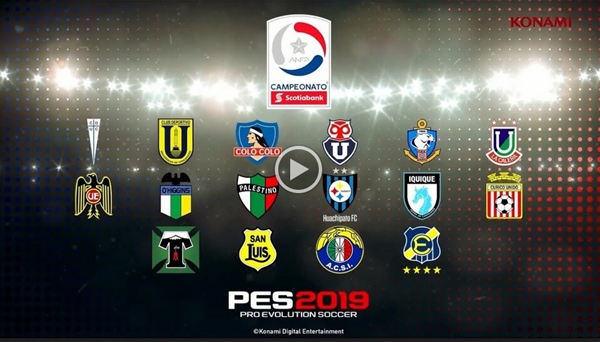 PES 2019: El campeonato Scotiabank y la selección Chilena estarán licenciados