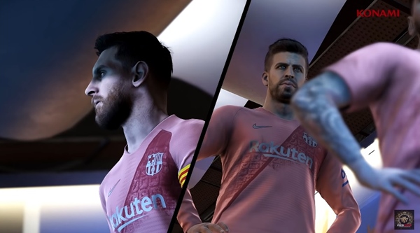 FC Barcelona presenta su tercera equipación a través de imágenes de PES 2019