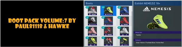 Pack de botas V7 PES 2019 - by Paul81118 & Hawke