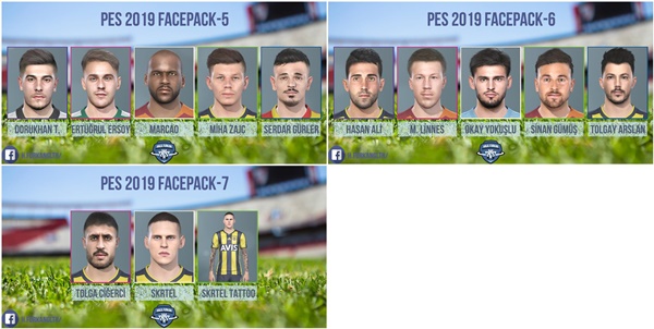 pack caras pes 2019