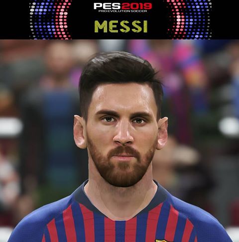 cara messi pes 2019