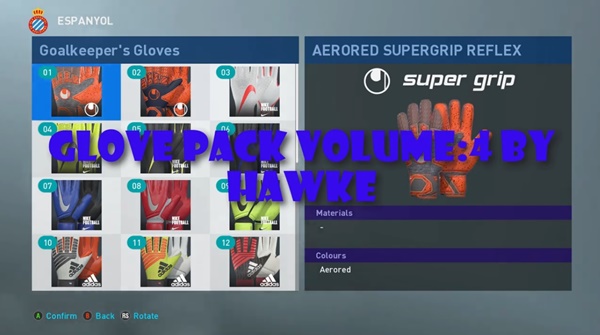 guantes pes 2019