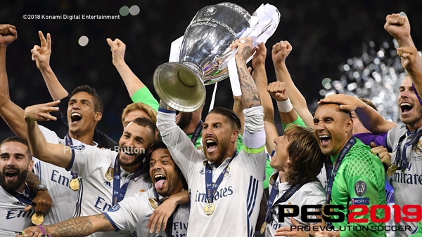 menu real madrid pes 2019