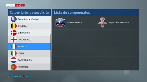 option file pes 2019