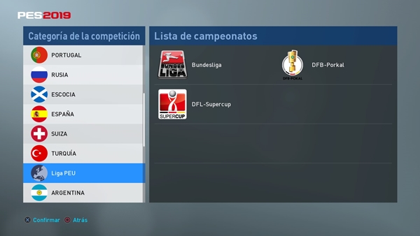 option file pes 2019