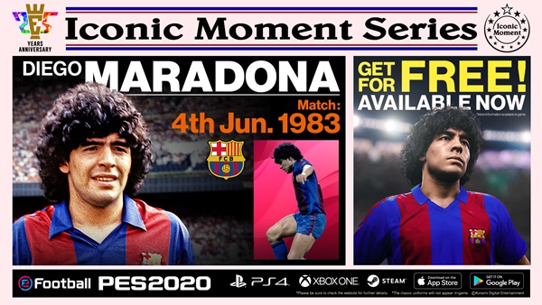 Konami celebra el 25 aniversario de PES con Iconic Monment Series y Data Pack 5.0