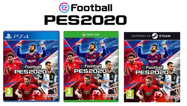 Portada oficial de PES 2020 e información sobre la Demo