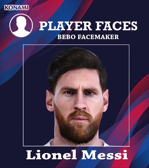 messi face pes 2020