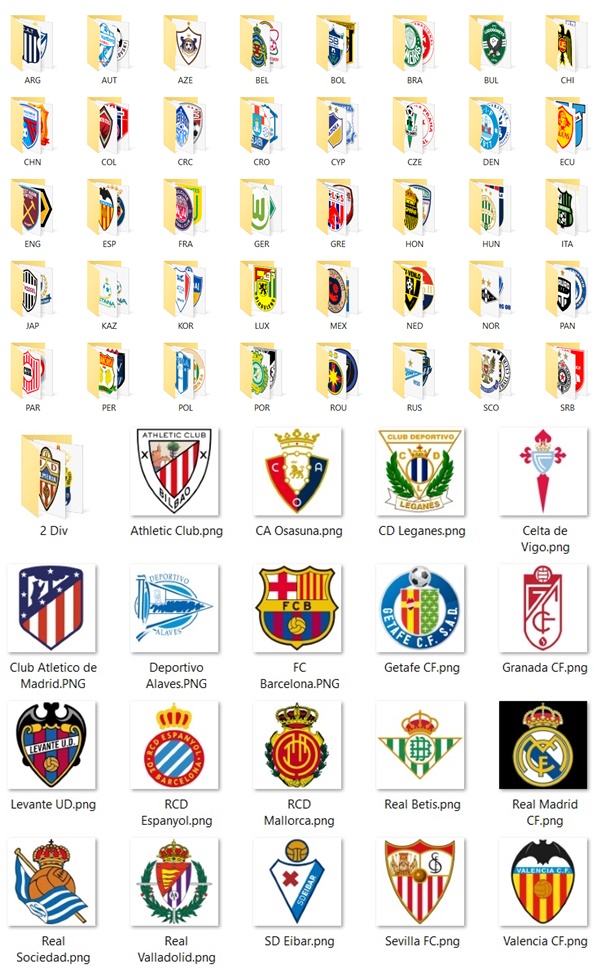 escudos logos pes 2020