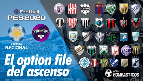 option file pes 2020