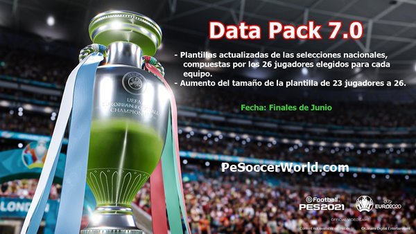 PES 2021: Detalles y fecha del Data Pack 7.0