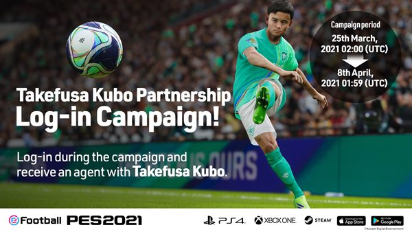 Konami firma un acuerdo de patrocinio con Takefusa Kubo para eFootball PES SERIES