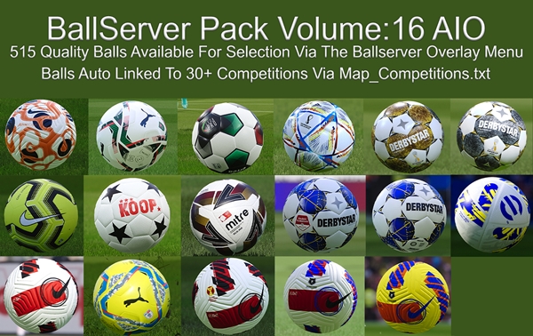 Ball Server Pack PES 2021 V16 - by Hawke