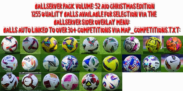 PES 2021 BallServer Pack Volume 52 AIO Christmas Edition - by Hawke