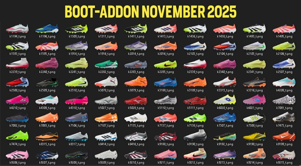 PES 2021 Pack de Botas Noviembre 2025 más de 80 botas actualizadas - by DN7 Kits