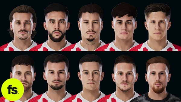 PES 2021 & Football Life 2026 Facepack Atlético de Madrid 2025-26