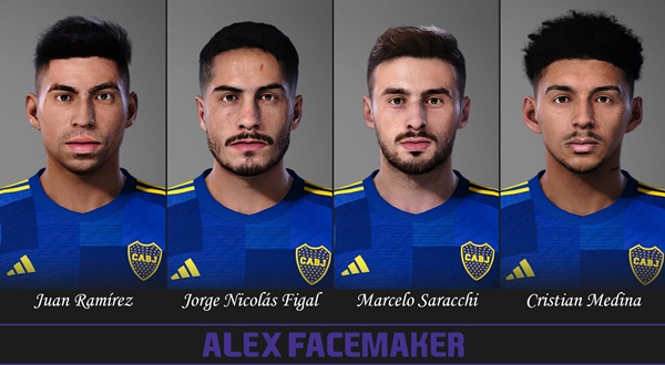 PES 2021 Boca Juniors Facepack - by Alex Facemaker