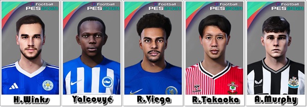 PES 2021 Premiert League 2024-25 Facepack Vol.1 - by Shafata Facemaker