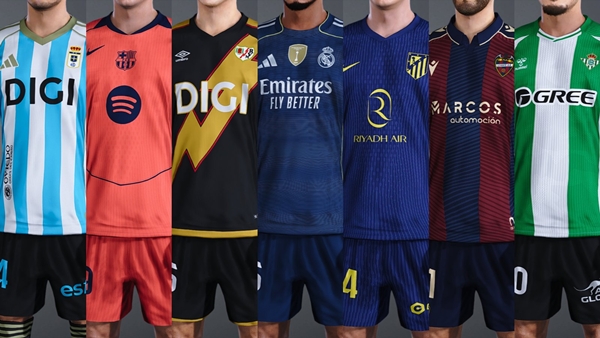 PES 2021 & Football Life 2026 La Liga Full Kitpack 2025-26 alta calidad