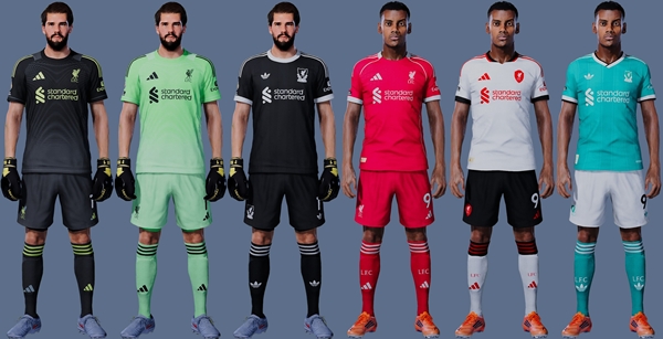 PES 2021 & Football Life Liverpool Kitpack 2025-26 - by Migelanhel