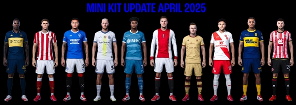 PES 2021 New Kits Fonts & Updated Kits 2025 - by DN7