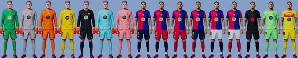 PES 2021 PES 2020 Equipaciones Barcelona 2024-25 - by Migelanhel