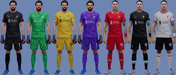 PES 2021 PES 2020 Kits Pack Liverpool 2024-25 - by Migelanhel