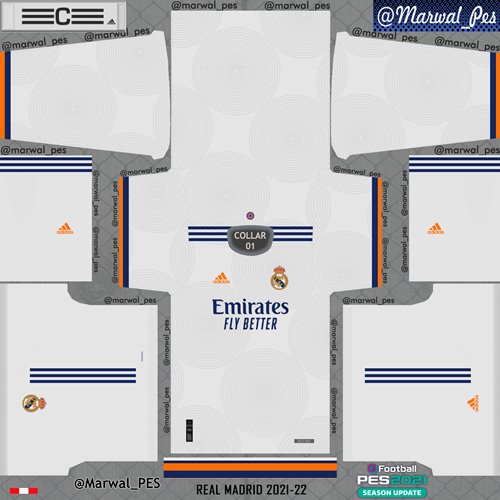 equipacion real madrid pes 2021