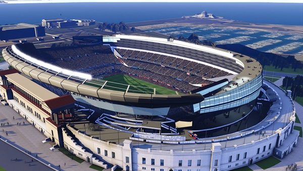 Estadio Soldier Field Chicago nueva versión 2024 PES 2021